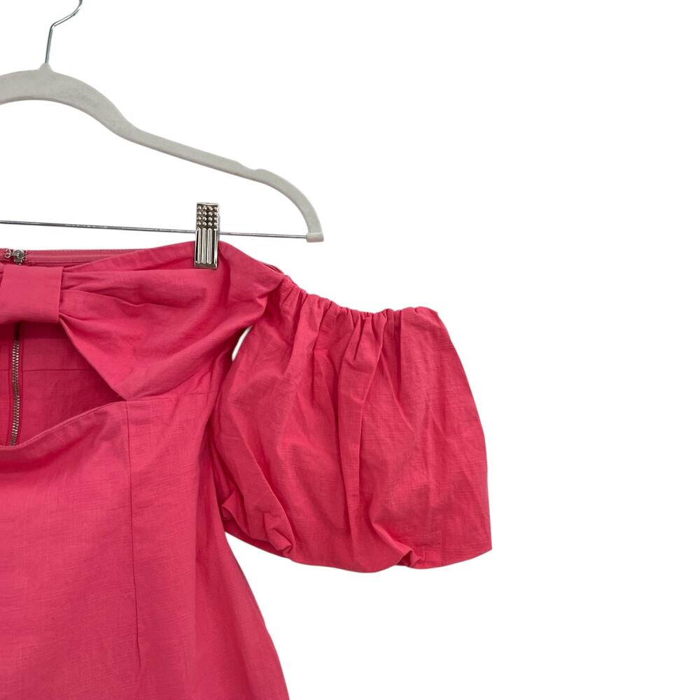 Runaway the Label The Ximena Dress Off the Shoulder Coral Pink Size Small / US 4 - Picture 5 of 12